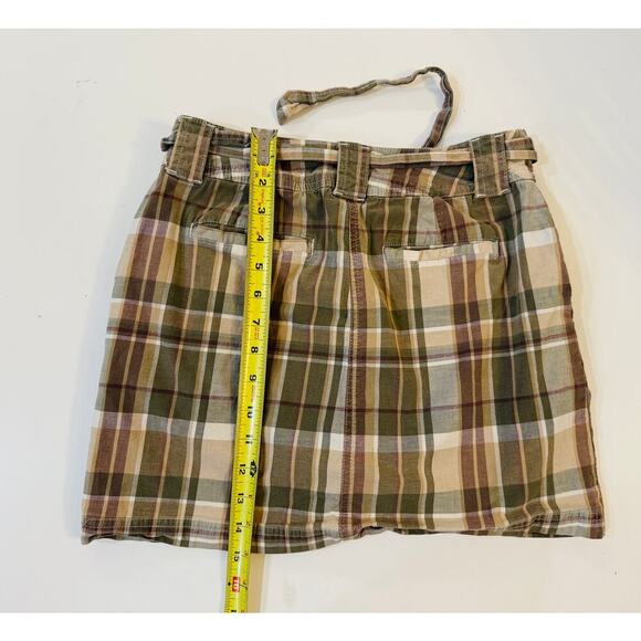 St. John’s Bay Women’s 6P Skirts Skort Bundle – Plaid & Brown Utility Cotton - Picture 8 of 9